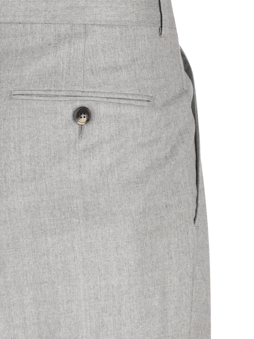 Zegna Plooibroek met toelopende pijpen Grijs
