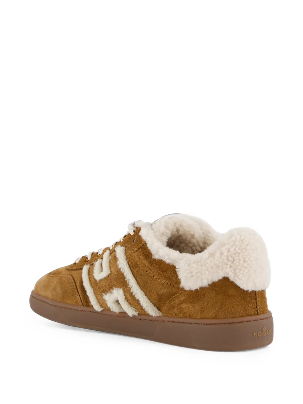 Hogan H86 shearling-trim sneakers Bruin