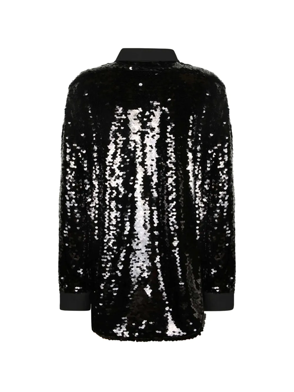 Alberta Ferretti blouse met pailletten Zwart