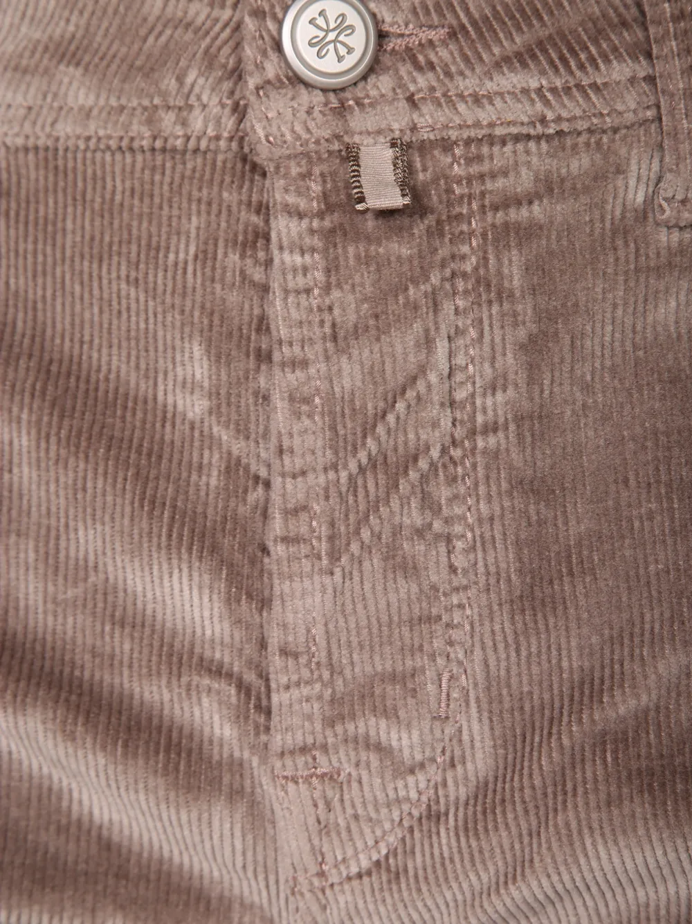 Jacob Cohën Straight broek met ribfluweel-effect Beige