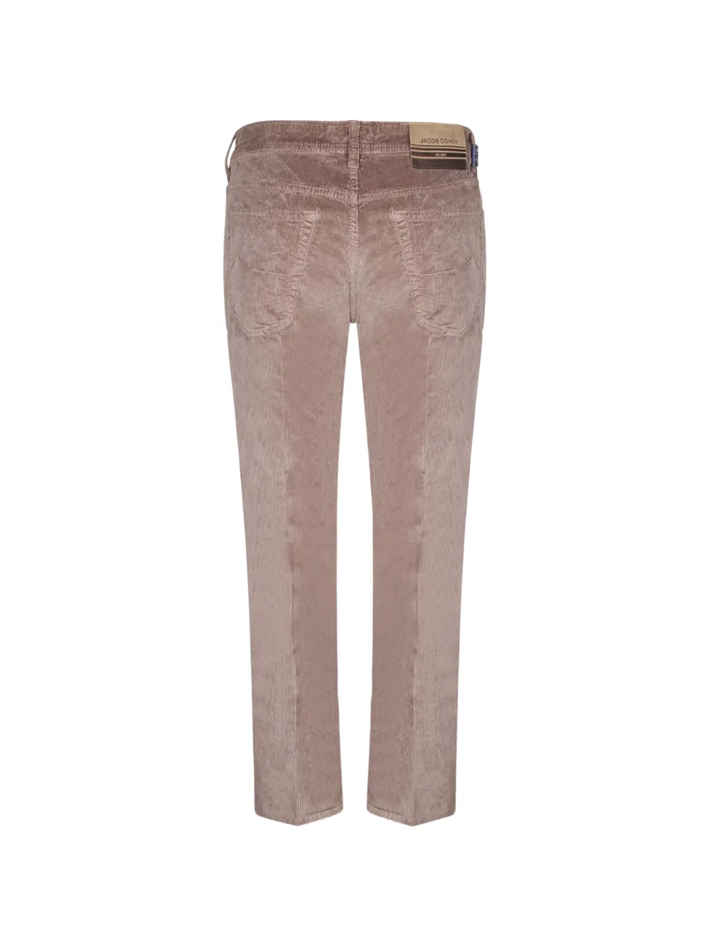 Jacob Cohën Straight broek met ribfluweel-effect Beige