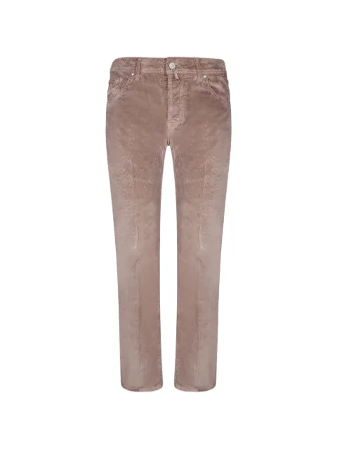 Jacob Cohën corduroy-effect straight-leg trousers