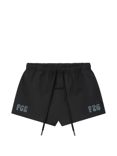 FEAR OF GOD ESSENTIALS bermudas con cordones en la pretina y logo estampado