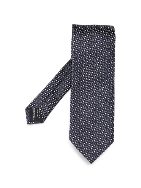 TOM FORD corbata de seda con motivo geométrico
