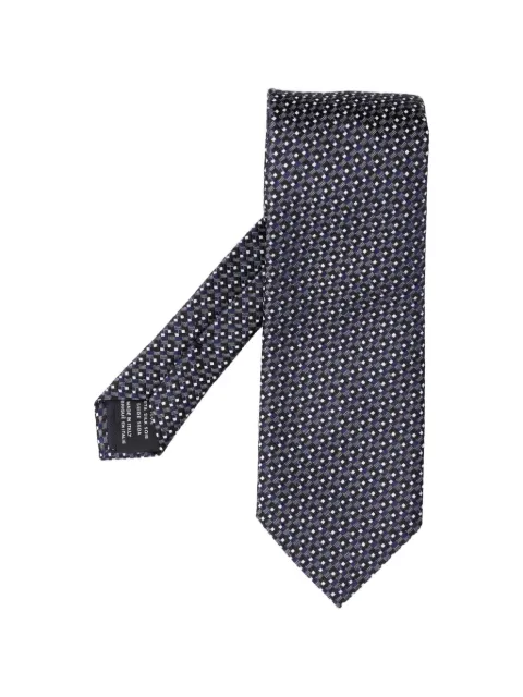 TOM FORD geometric-pattern silk tie