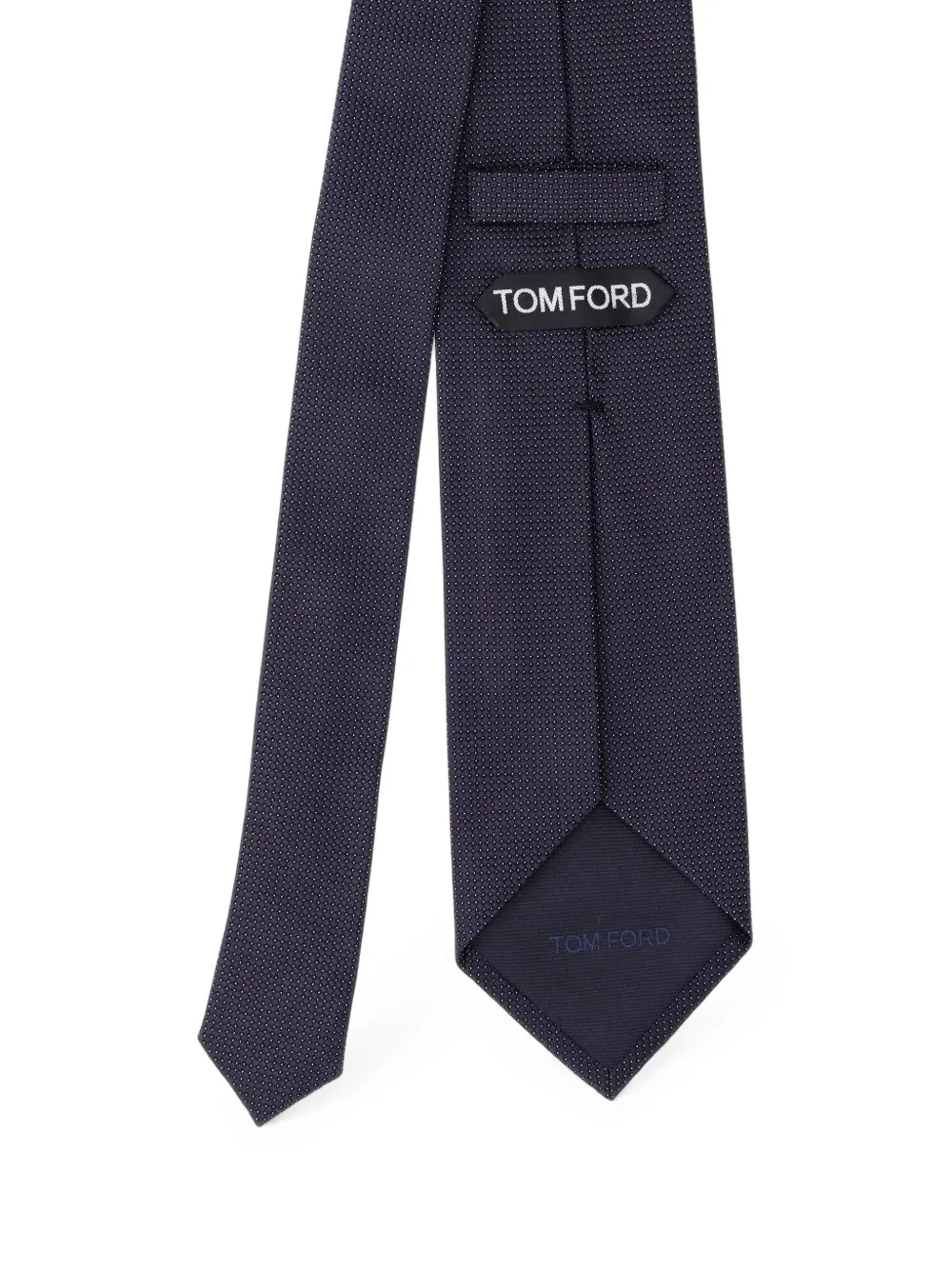 TOM FORD Stropdas met micro-patroon Blauw