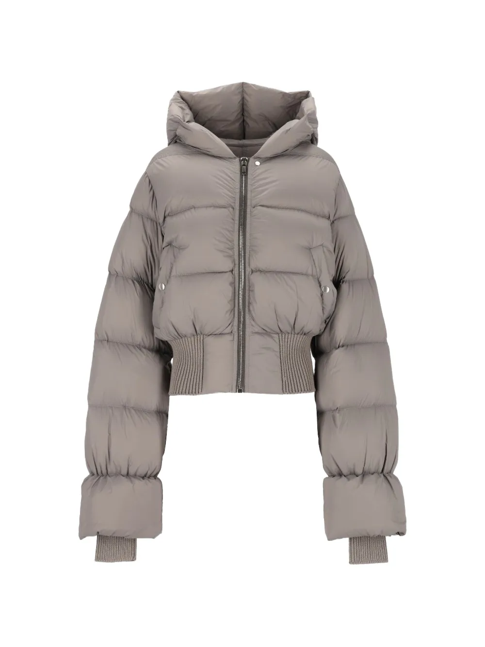 Rick Owens Cinched hooded jacket - Grigio