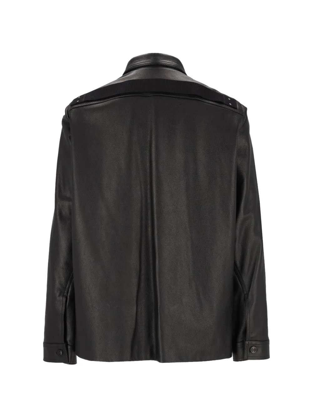 Rick Owens Brad leren jack Zwart