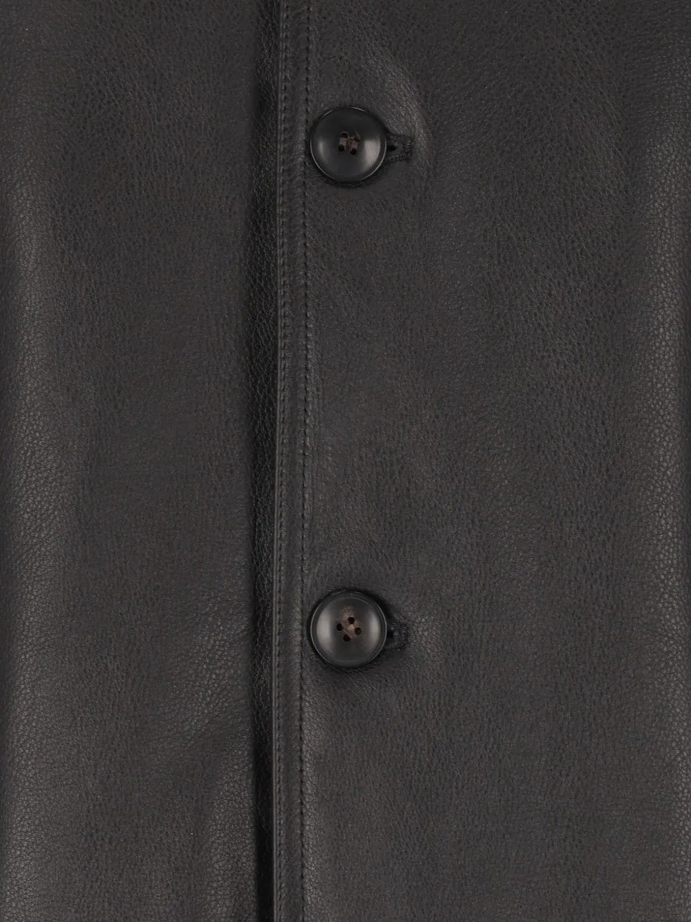 Rick Owens Brad leren jack Zwart