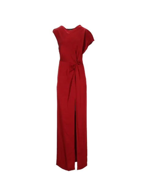 Federica Tosi twist-detail front-slit maxi dress