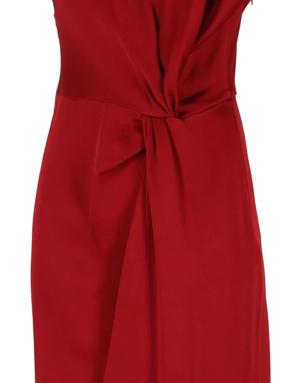 Federica Tosi Maxi-jurk met gedraaid detail en split Rood