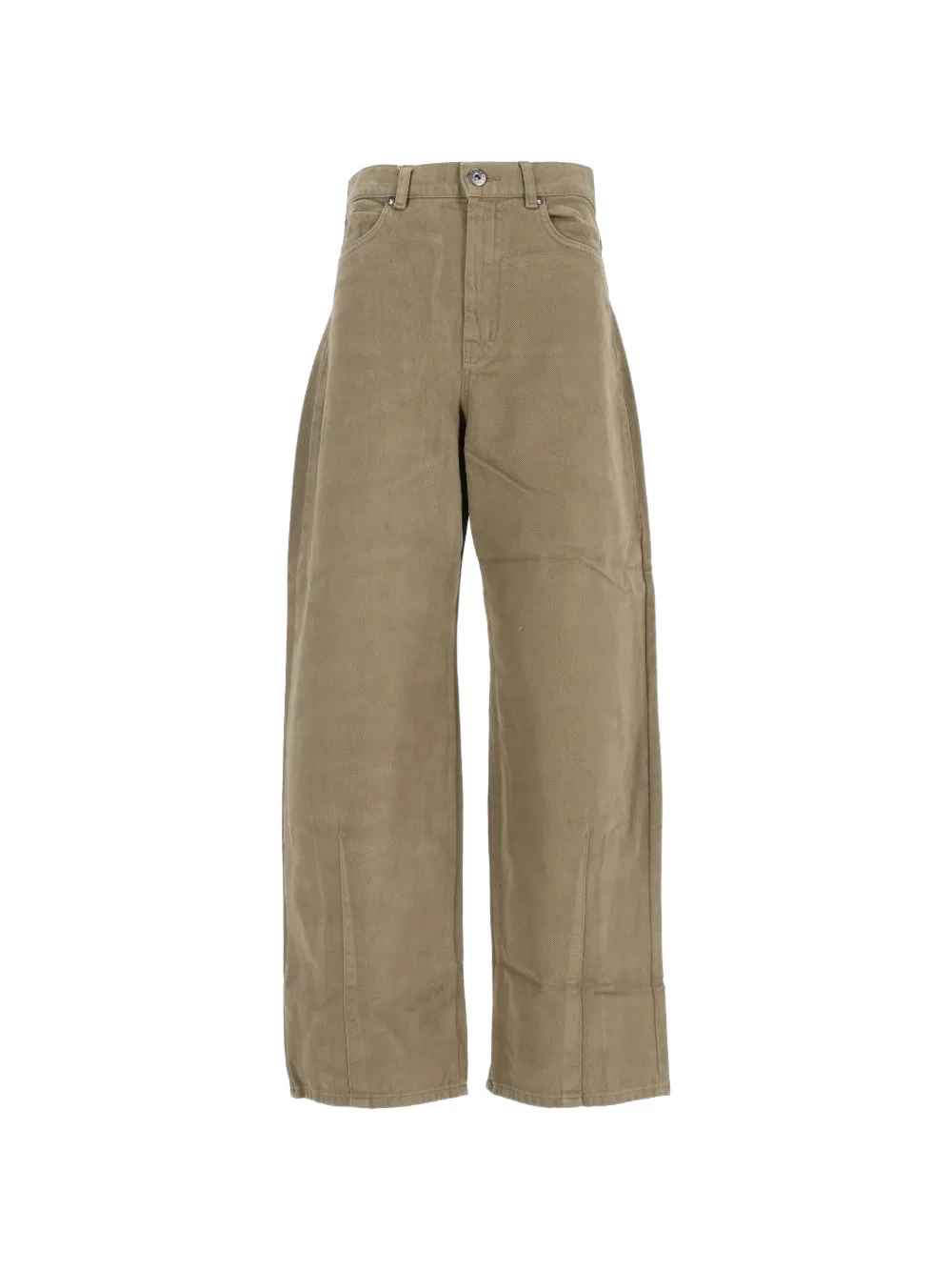 Weekend Max Mara Ordine wide-leg cotton-drill trousers