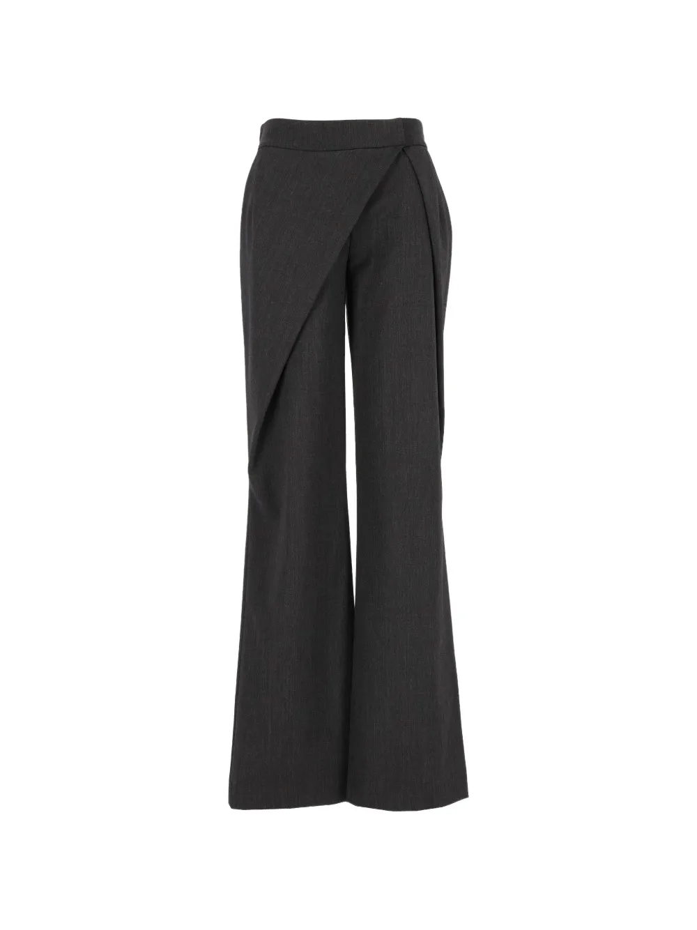Federica Tosi wrap-front wide-leg trousers - Grau