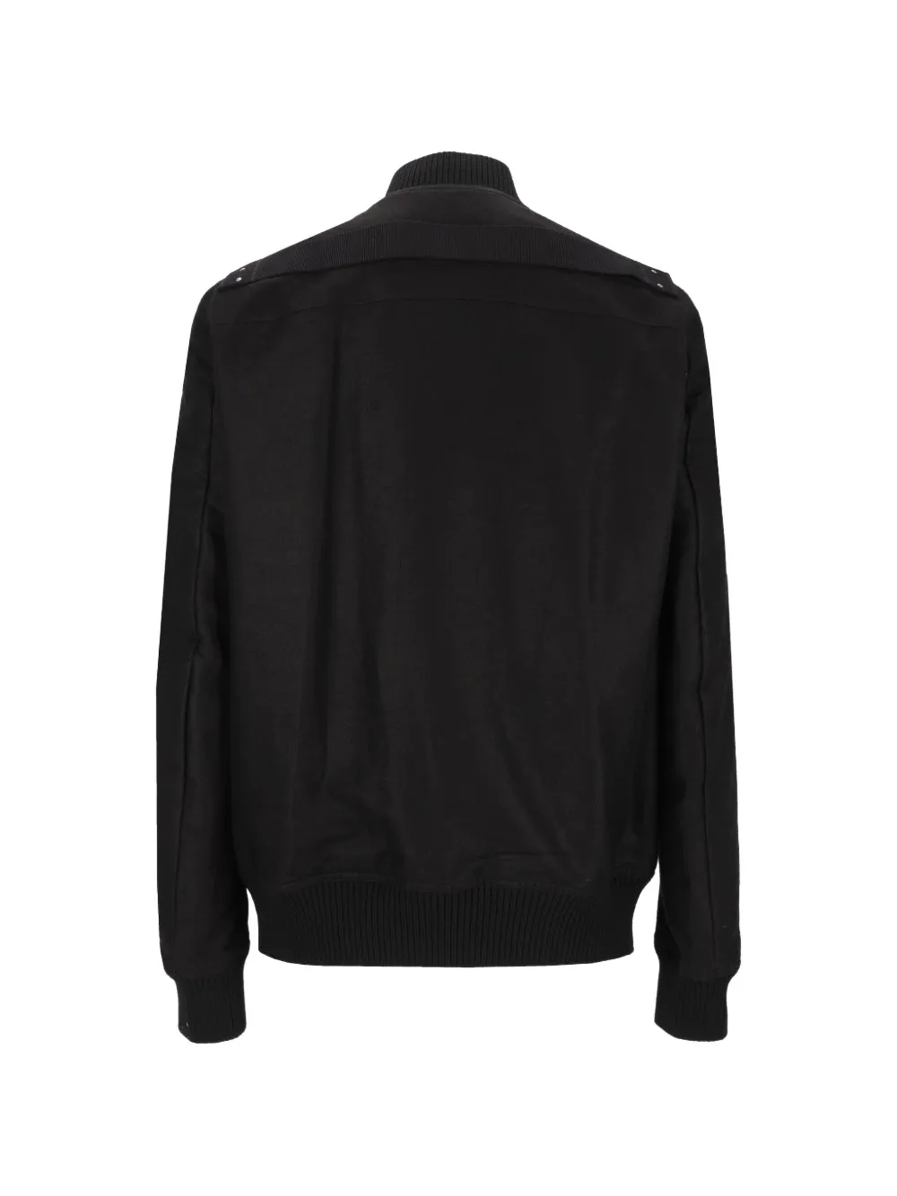 Rick Owens Heizer Flight ramie jack van moleskin Zwart