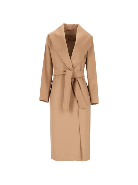 Max Mara abrigo con cinturón y cuello de esmoquin