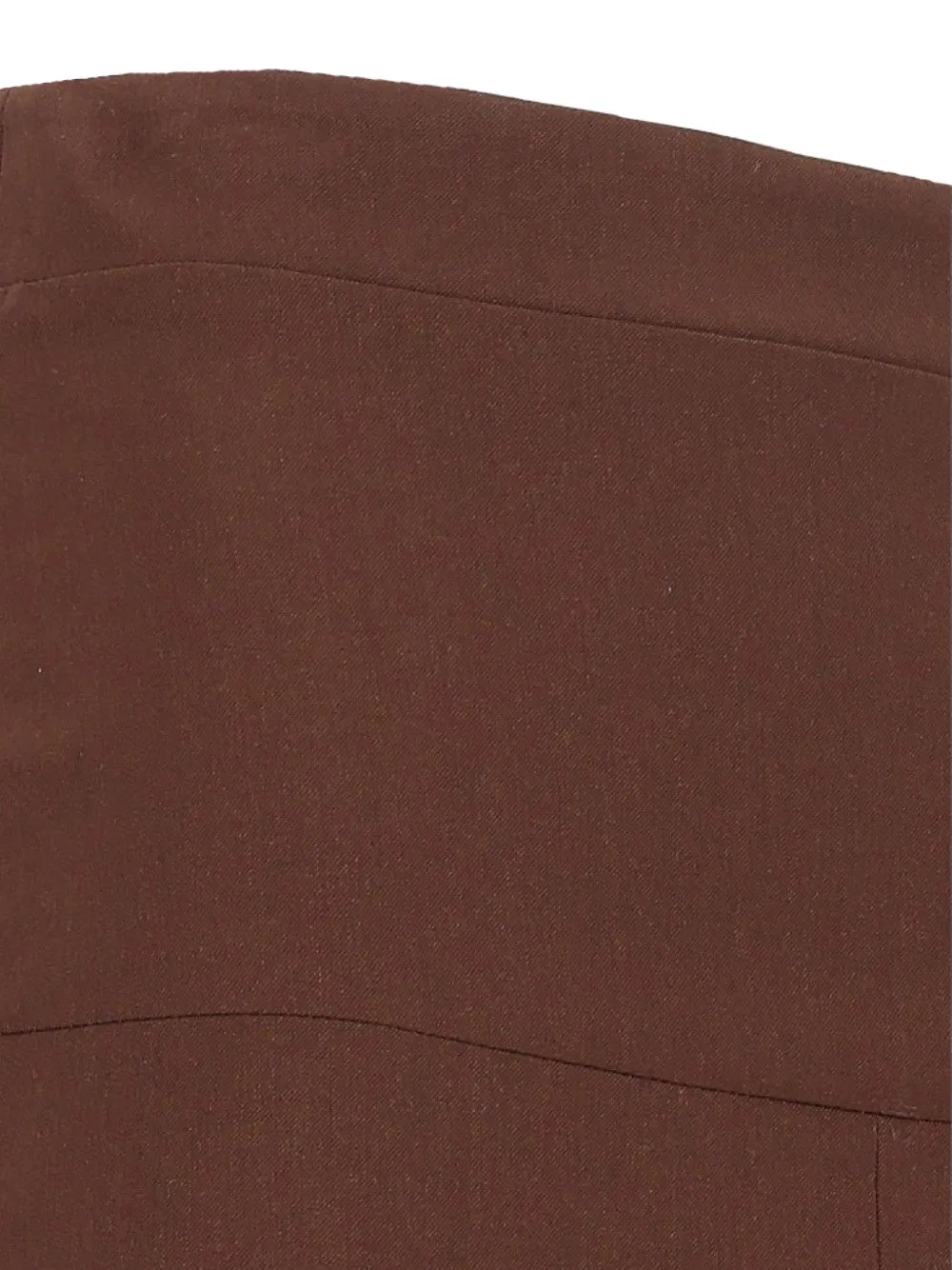 Federica Tosi High waist midi-rok met split Bruin