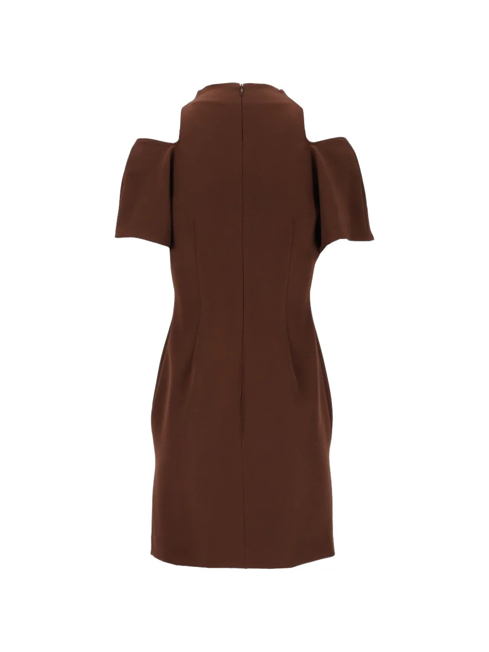 Federica Tosi cut-out cowl-neck mini dress Bruin