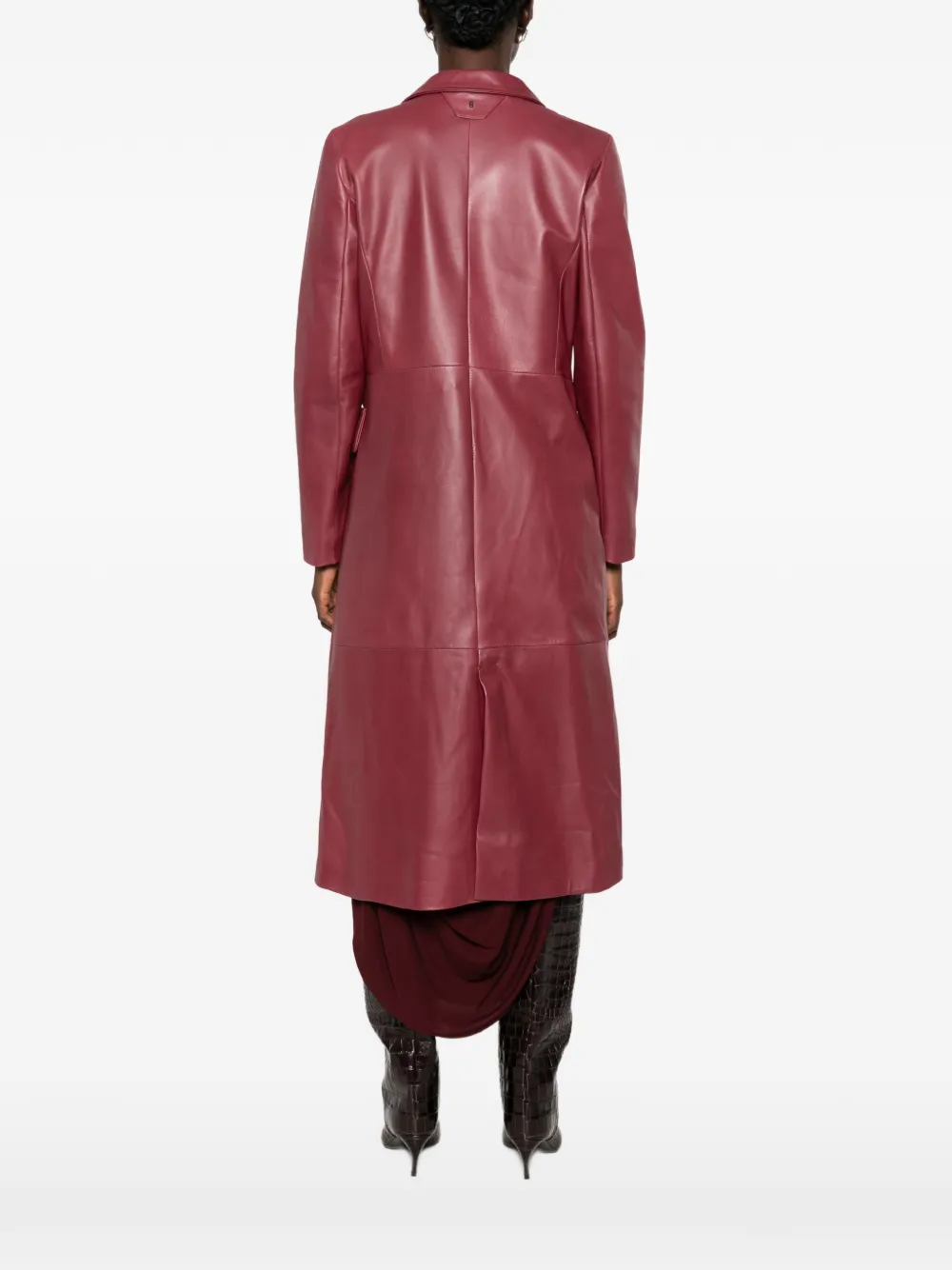 Salvatore Santoro Leren jas Rood