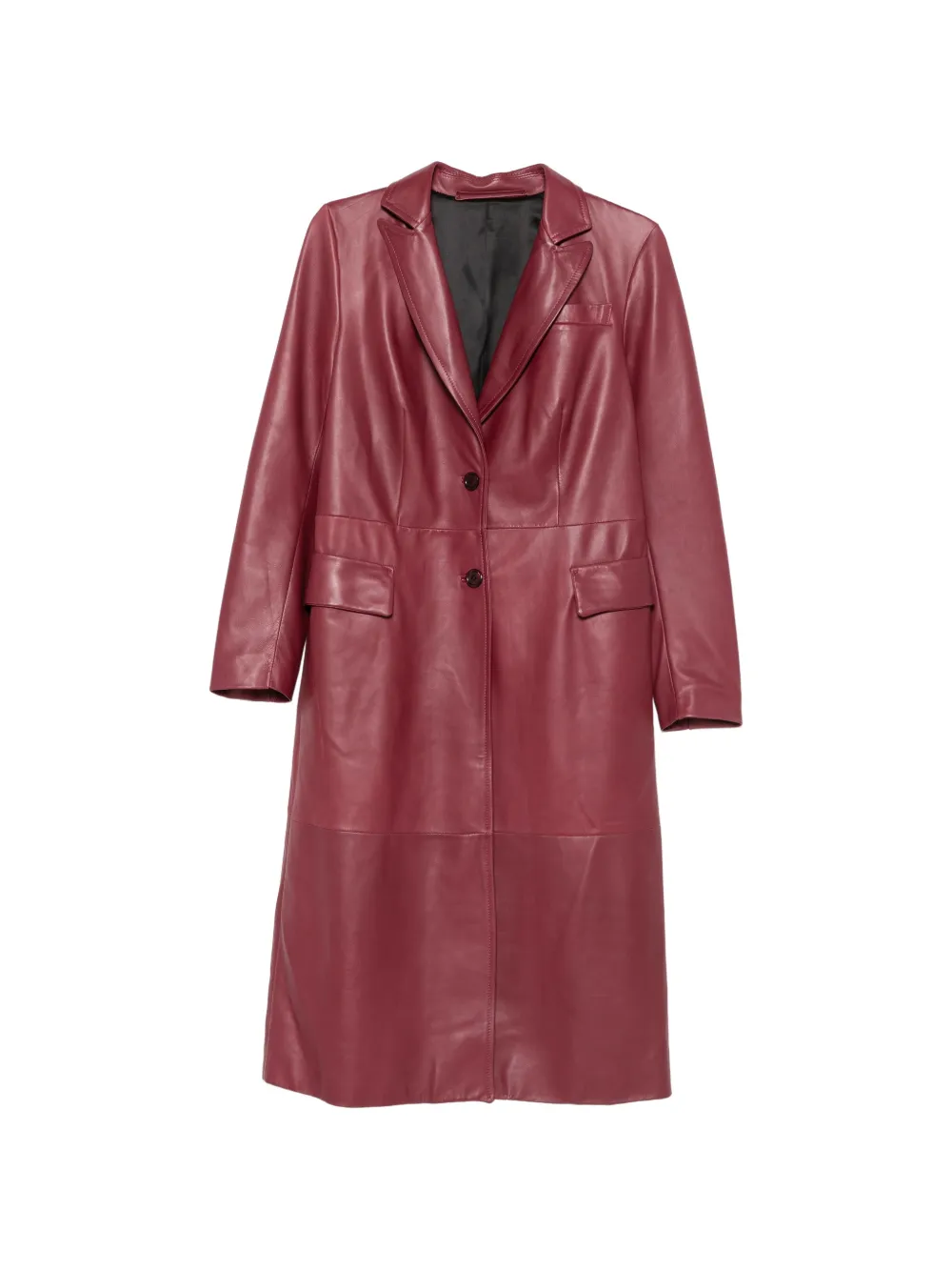 Salvatore Santoro single-breasted leather coat