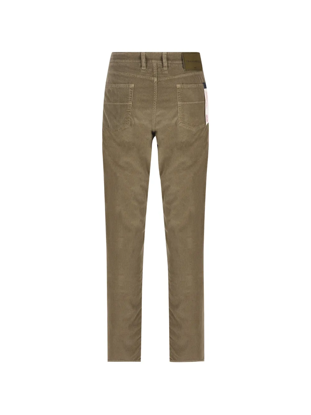Sartoria Tramarossa Michelangelo ribfluwelen slim-fit broek Groen