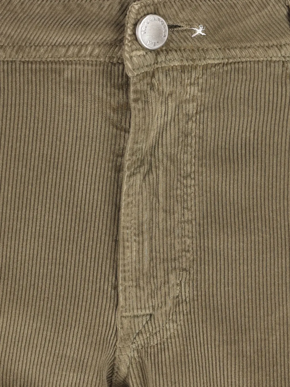Sartoria Tramarossa Michelangelo ribfluwelen slim-fit broek Groen