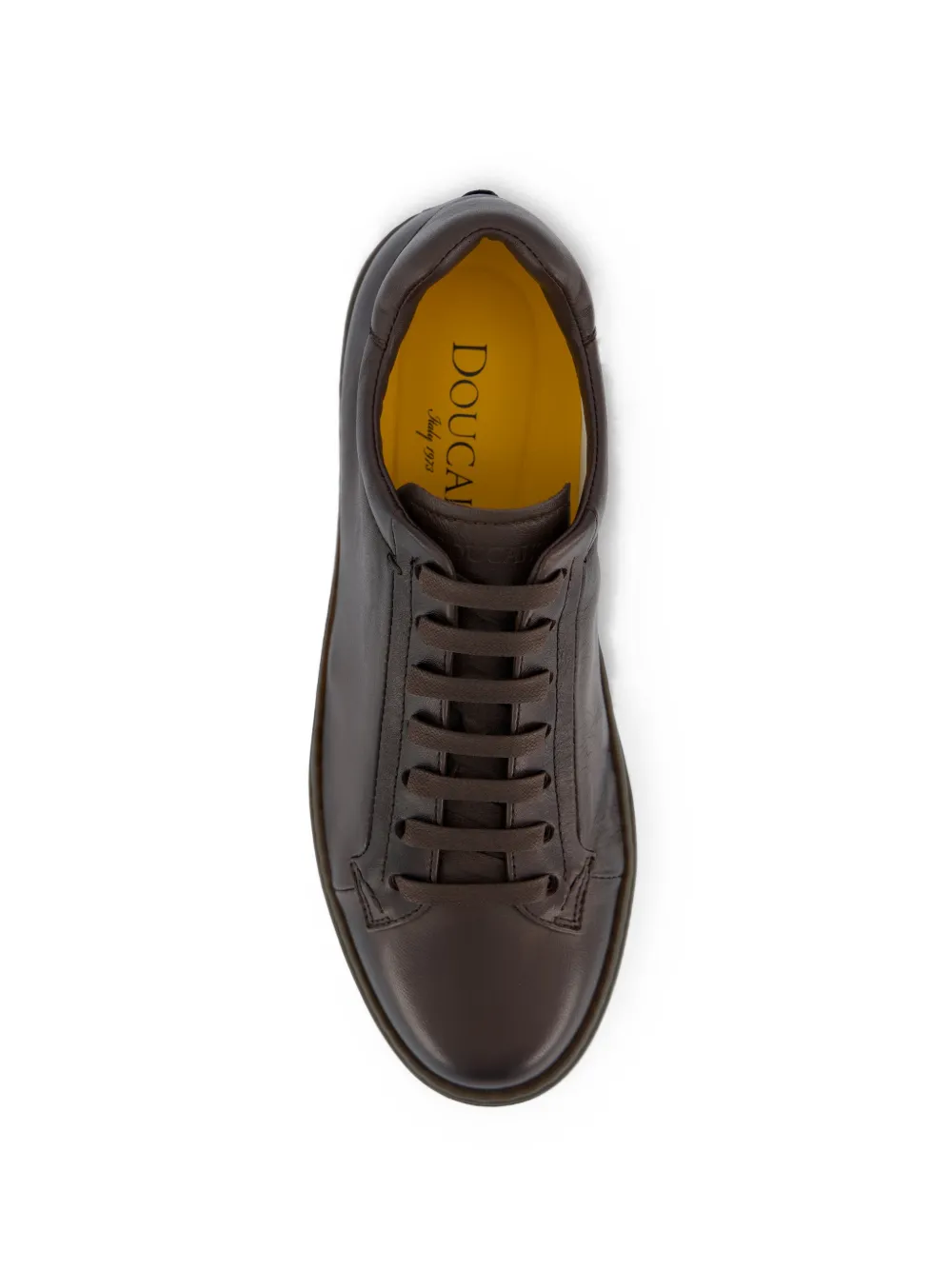 Doucal's leather low-top sneakers Bruin