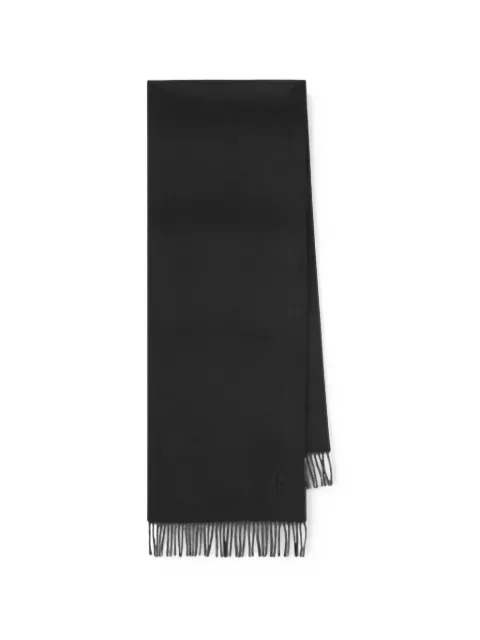 Saint Laurent fringed throw scarf
