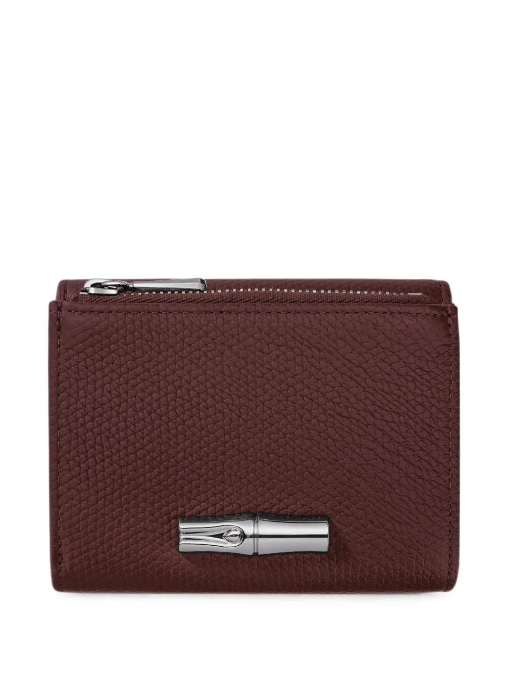Longchamp Le Roseau compact wallet - Rosso