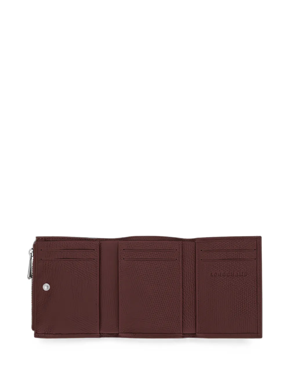 Longchamp Le Roseau compacte portemonnee Rood