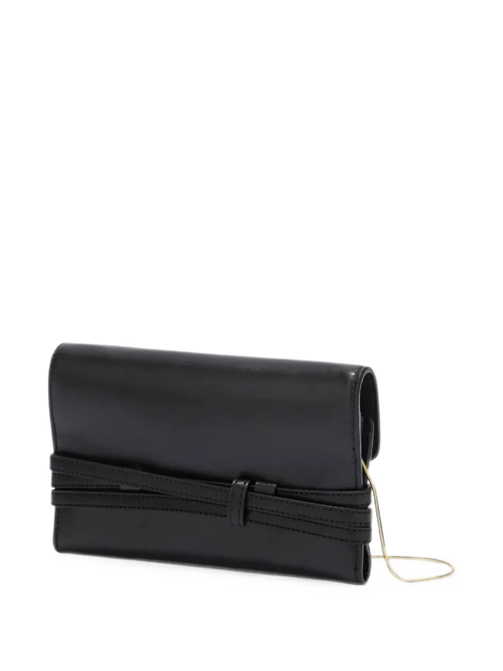 Moschino Tie Me portemonnee met ketting Zwart