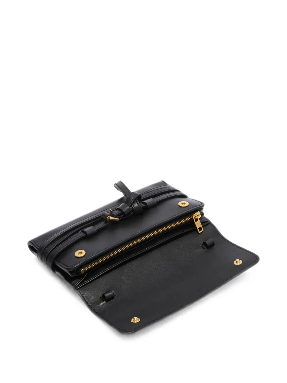 Moschino Tie Me portemonnee met ketting Zwart