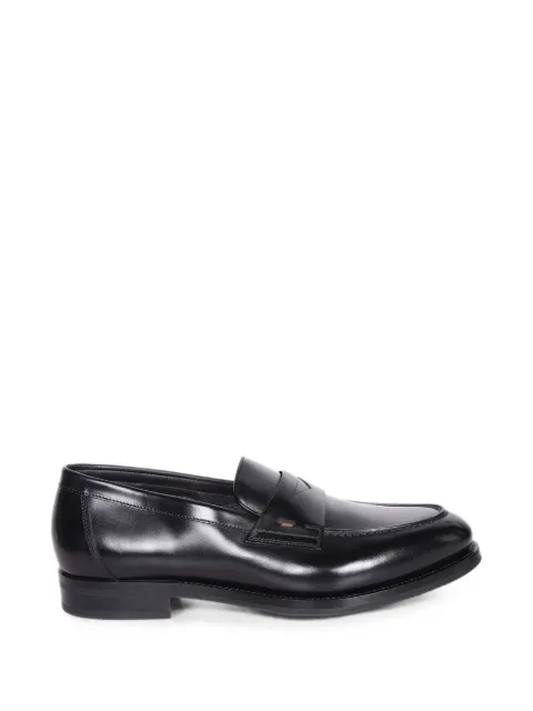 Santoni mocasines penny de piel
