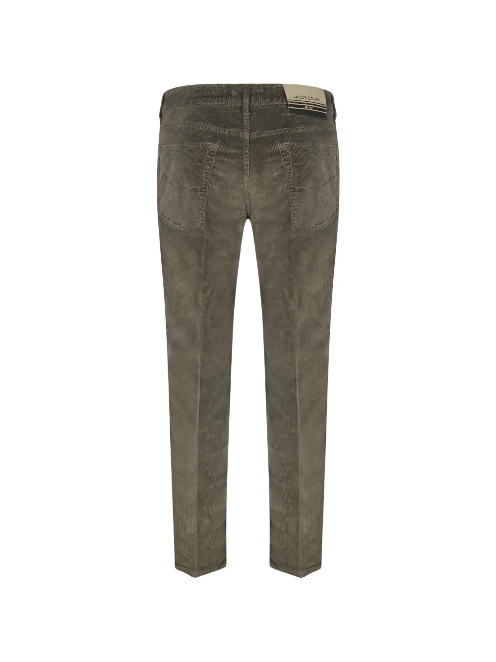 Jacob Cohën Straight broek met ribfluweel-effect Groen