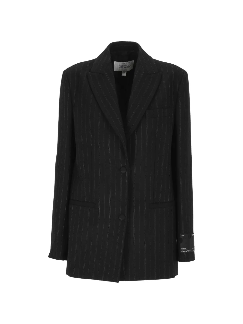 Off-White pinstripe-pattern single-breasted blazer - Nero