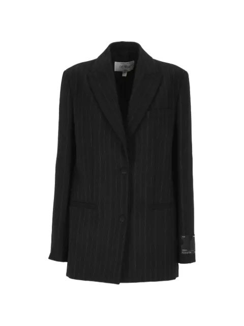 Off-White pinstripe-pattern single-breasted blazer 
