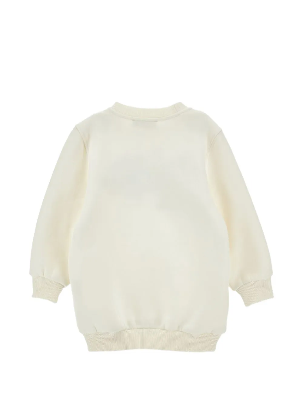 Monnalisa Trui met geborduurde bloemen Beige