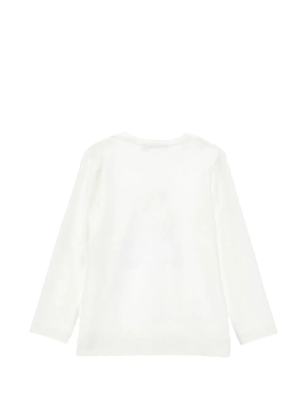 Monnalisa Cute & Brave T-shirt met lange mouwen en grafische print Wit