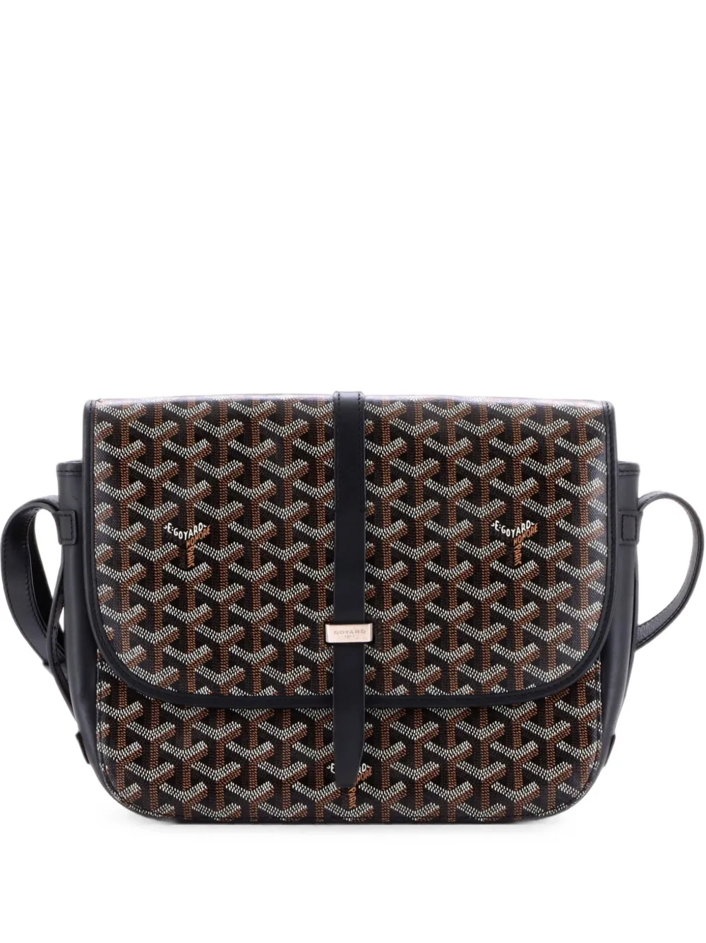 Goyard Pre-Owned Belvedere II Messenger Bag Coated Canvas MM crossbody bag - Nero