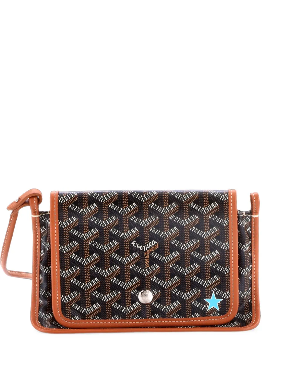 Goyard Pre-Owned Plumet Portemonnaie mit Kettenriemen - Braun
