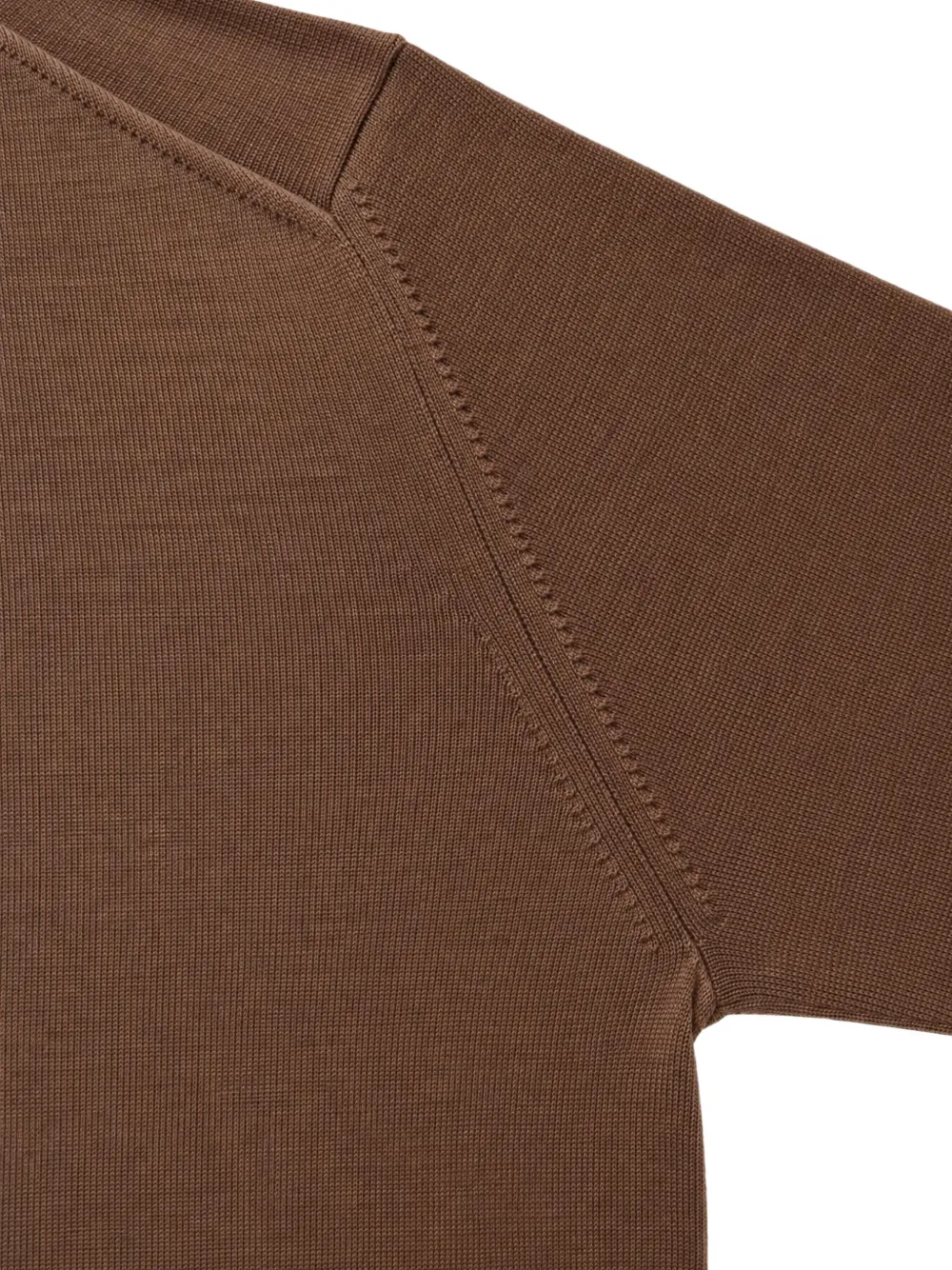 Diana Studio button-fastening polo-collar sweater Bruin