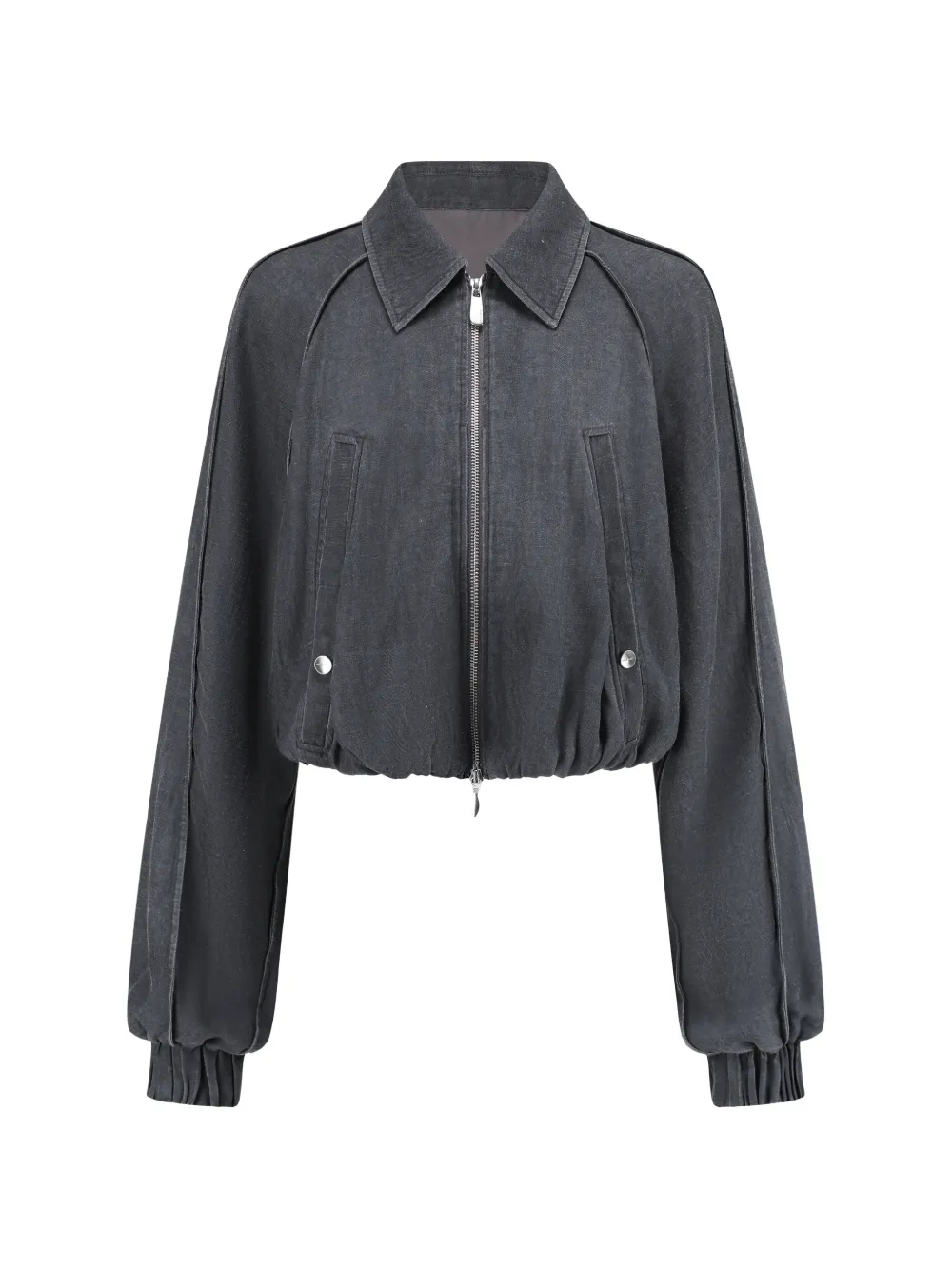 OUDE WAAG washed cocoon cropped jacket