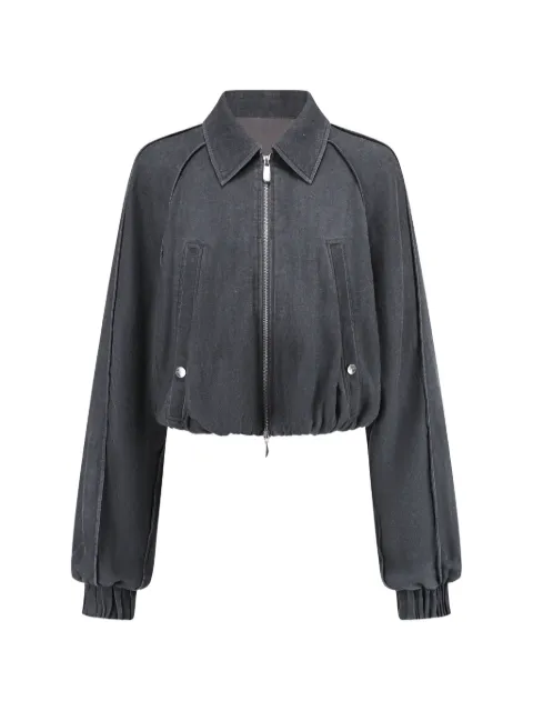 OUDE WAAG washed cocoon cropped jacket