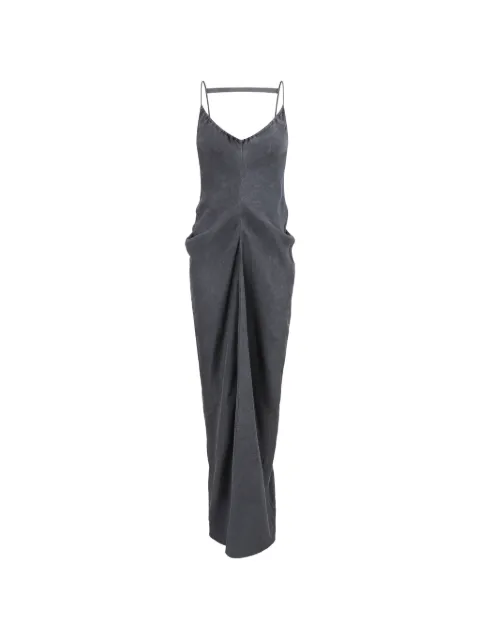 OUDE WAAG washed halter-neck draped maxi dress