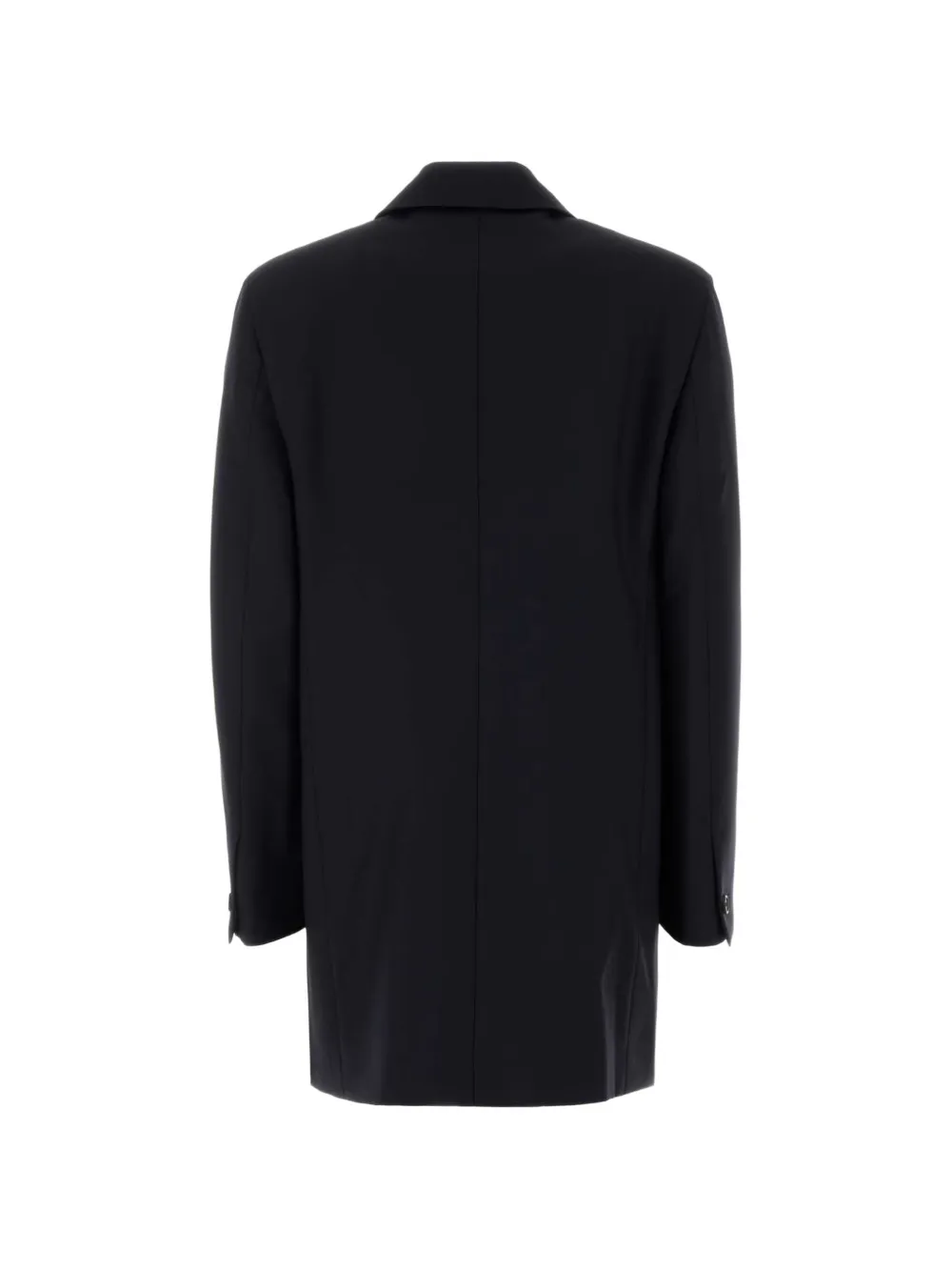 Jil Sander Mantel met enkele rij knopen Zwart