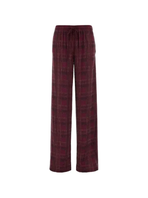 Ermanno Scervino pantalones con cuadros estampados