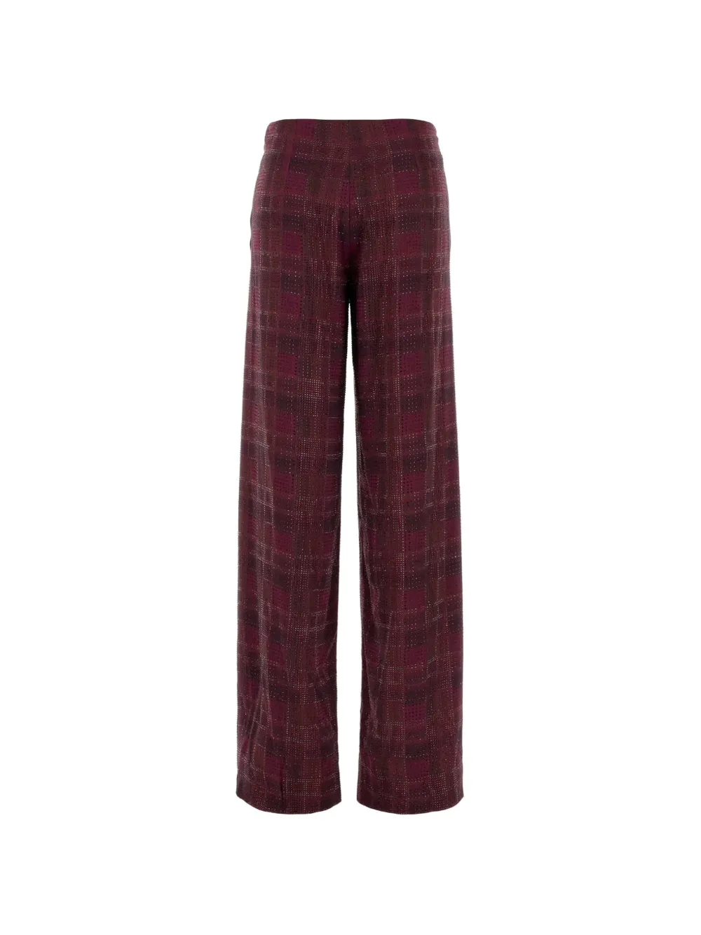 Ermanno Scervino Geruite broek Rood