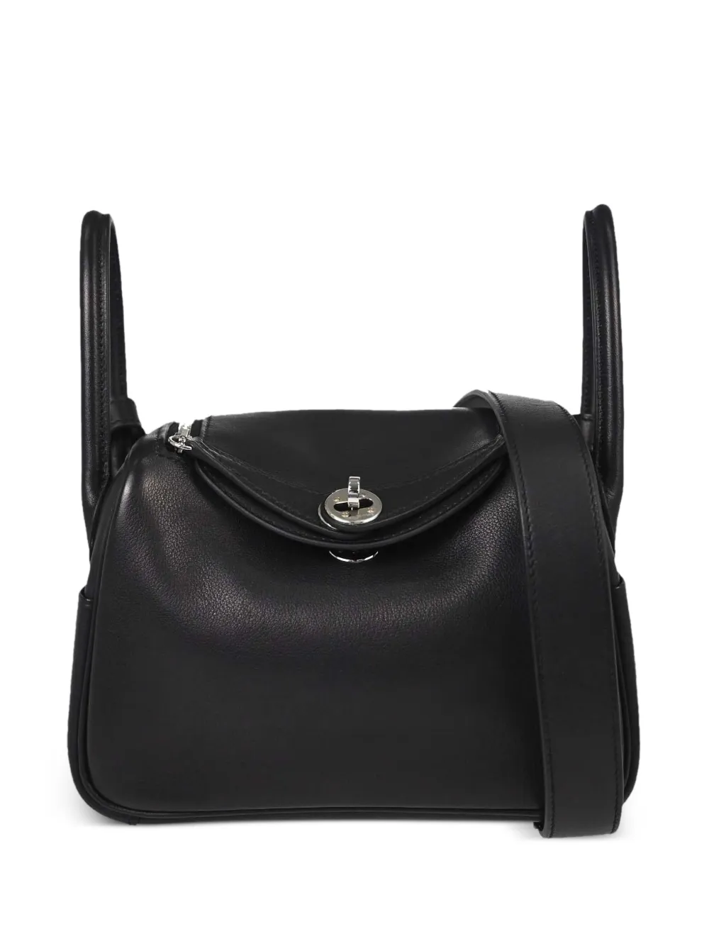 Hermès Pre-Owned 2025 mini Veau Swift Lindy shoulder bag - Nero