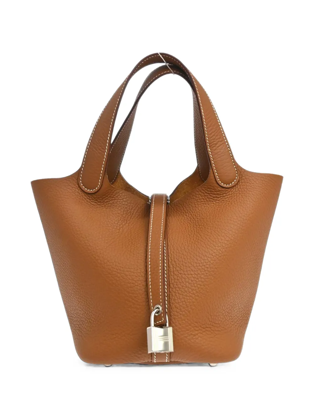 Hermès Pre-Owned 18 PM Taurillon Clemence Picotin Lock tote bag - Braun