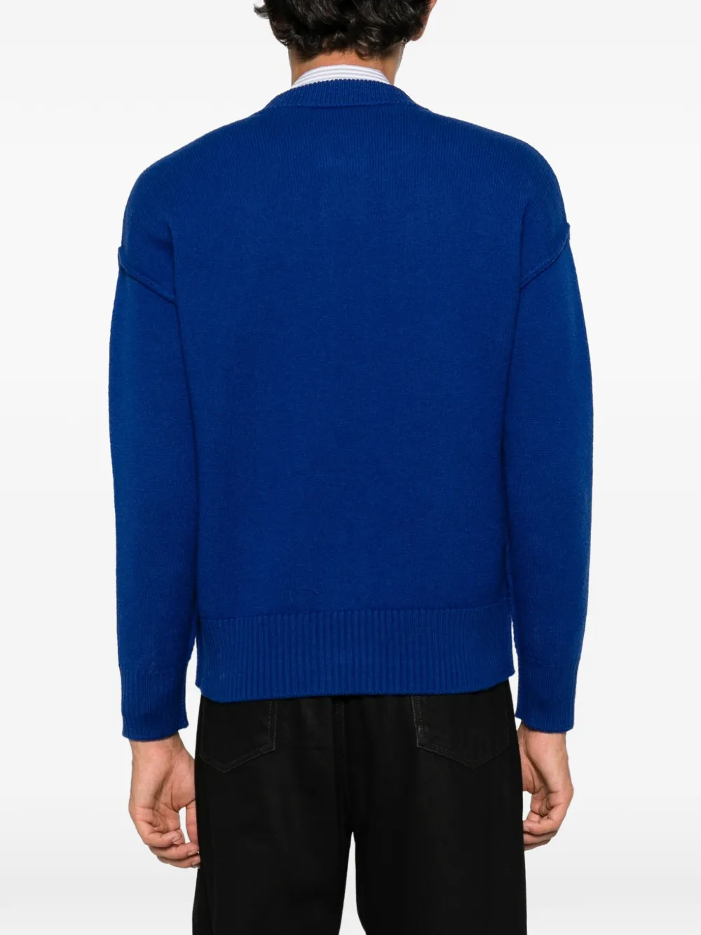 AMI Paris Vest met logo Blauw