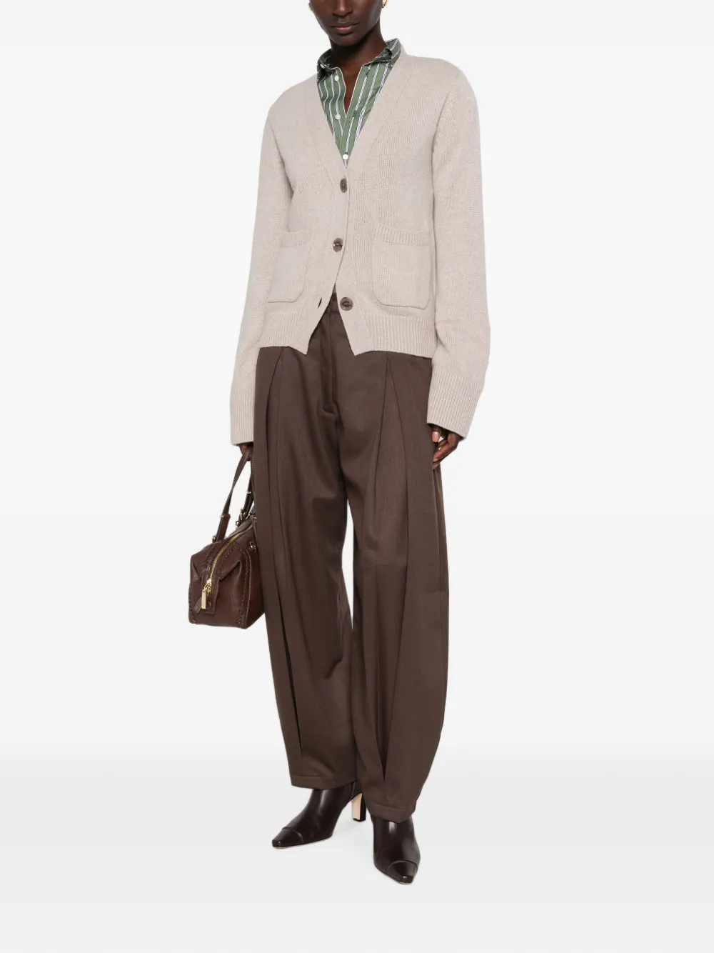 Lisa Yang Danni V-neck patch-pocket cardigan